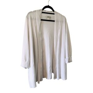CJ Banks 2X white cardigan